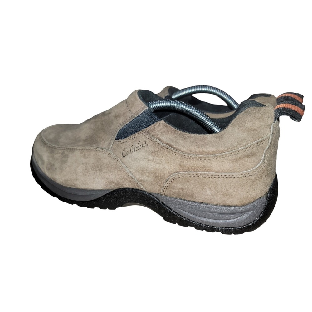 Cabelas‎ Men's Size 10.5 Brown Suede Casual Comfort Slip On Outdoor Shoes - Picture 4 of 11